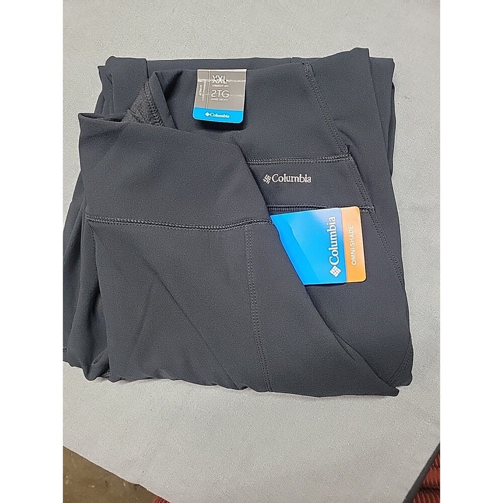 Columbia Women's 2XL Omni-Shade Straight Leg Active Fit Pants Black NWT - Picture 3 of 11